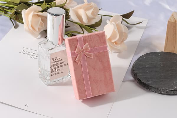 5x8cm Smyckeskrin, Tillbehörslåda, Ringlåda, Örhängeslåda, Hänglåda, Halsbandslåda, Presentlåda - Rosa Pink