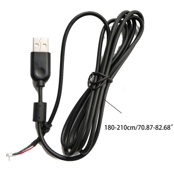 USB Reparationsudskiftningskamera Linjekabel Webcam Ledning til Webcam C270 C310 Sort Svart