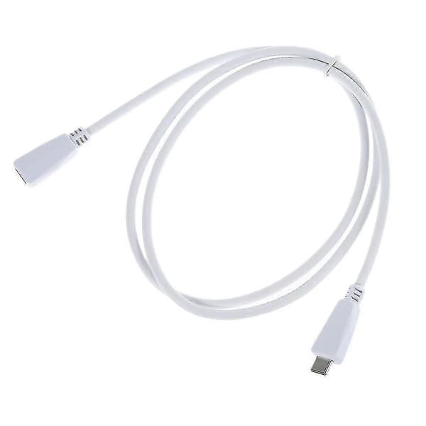 5A 20V USB Type-C -jatkokaapeli (naaras-uros) 1m