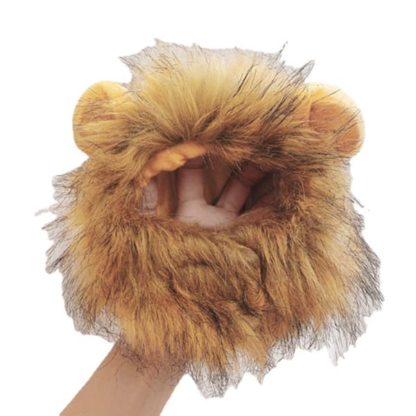 Løvemanke Kattekostume - Halloween Special, M, 32CM