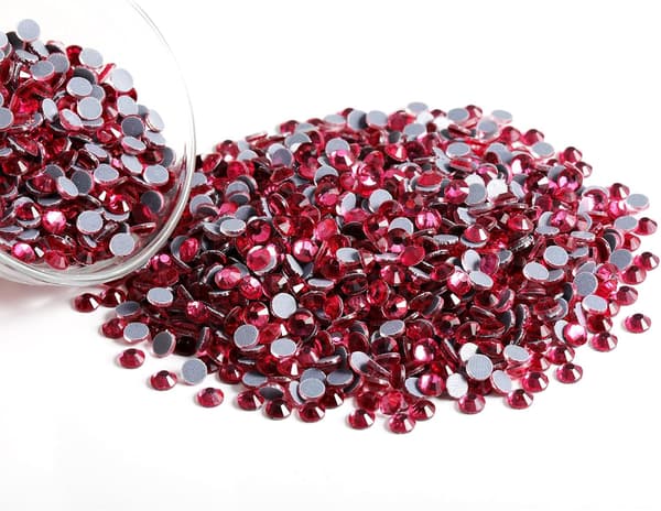600 stk Rose Hotfix Rhinestones til Håndværk, SS30, 6.3-6.5mm Rose Rose SS30