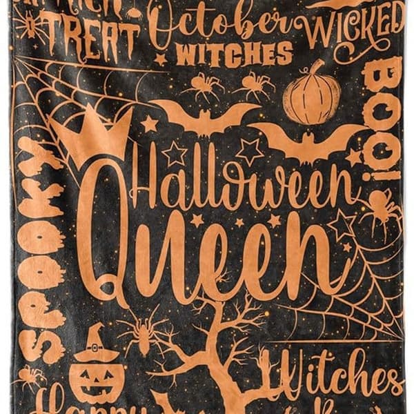 75CM x 100CM Halloween-teppe, perfekt for sofa-kvelder og senger - 76