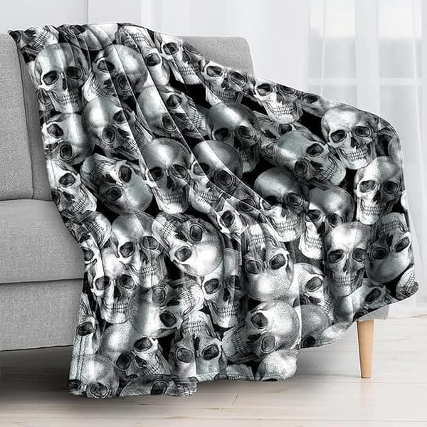 100CM x 150CM Halloweenfilt, perfekt för soffpartysängar - 39