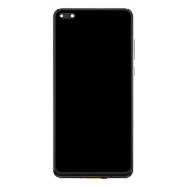 För Huawei P40 TFT LCD-skärm Digitizer komplett montering med ram, stöder inte fingeravtrycksidentifiering Silver