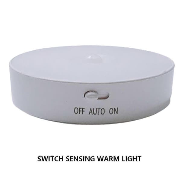 LED Trådløse Natlys Sensor Væg USB Sengelampe Soveværelse Kollegie—ls Switch/Warm light