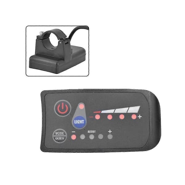 S810 E-cykelmåler LED-display 48V IP65 UART-protokol til elcykel Elcykelmåler 6-benet