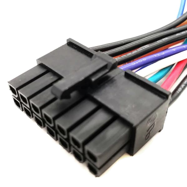 24 ben til 14 ben strømkabel (3.94In 18AWG) ATX PSU hovedstrømadapterkabel til IBM Q77 B75 Notebook Mainbo[ls] Multicolor