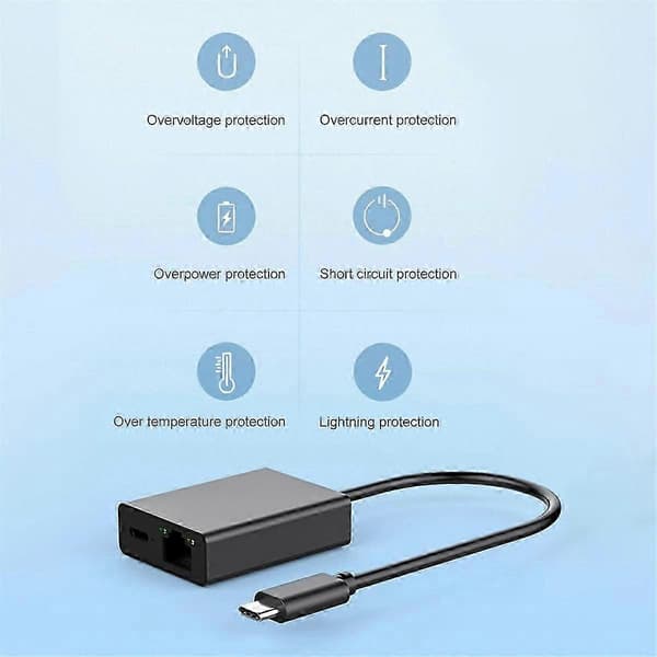 USB C netværksadapter til Google TV 4K med Ethernet-dock