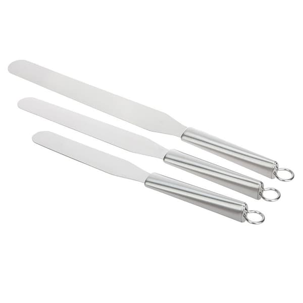 Paletkniv / Spatelpynt / Palet / Kagepynt Sølv Silver Straight - 37,6cm