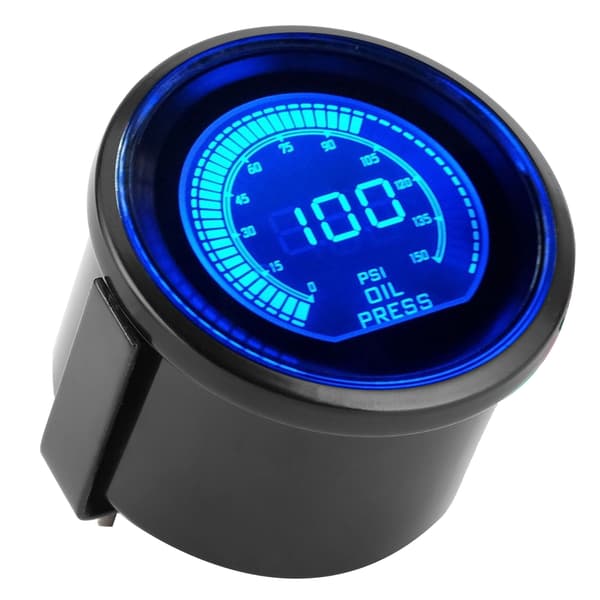 EVO Series 12V 52mm 0-150psi Dobbeltfarvet Olietryksmåler med sensor