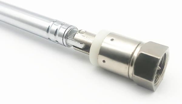 FM-radioantenne 76 cm adapter for hjemmeradio stereo -mottaker—ls