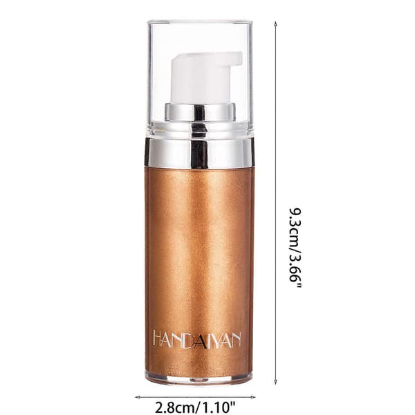 Body Highlighter Makeup Smooth Shimmer Glow Liquid Foundation för Ansikte och Kropp—ls 02