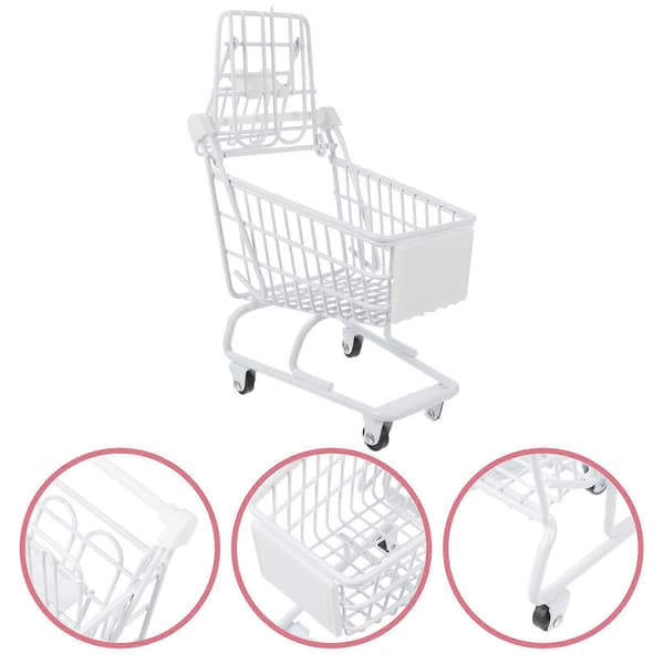 Mini Indkøbsvogn Kreativ Mini Trolley til Dekoration 3 Stk