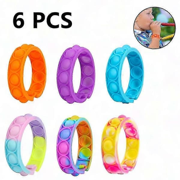 Boblearmbånd Fidget Legetøj - Bærbart Sensorisk Armbånd til Stresslindring og Fokus Format 1