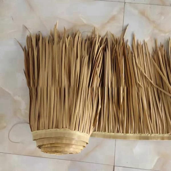 5X DIY Stråtak Teppe Dekor Gressmatte Palm Takrull Dekk Dekor Dekorative Stråtakpaneler Skodder—ls