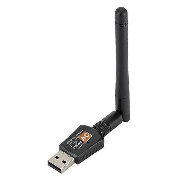 (Uusi) 600 Mbps 2,4 GHz + 5 GHz AC Dual Band USB WIFI-sovitin antennilla Inte angivet