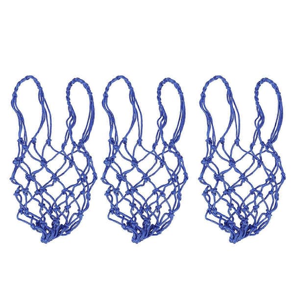 Netpose Basketballtaske til Opbevaring 9 Stk Blå Nylon Snørepose 50 * 4 * 4 cm Blå