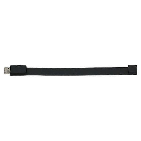 16GB Silikone Armbånd USB 2.0 Flash Disk (Sort) Black