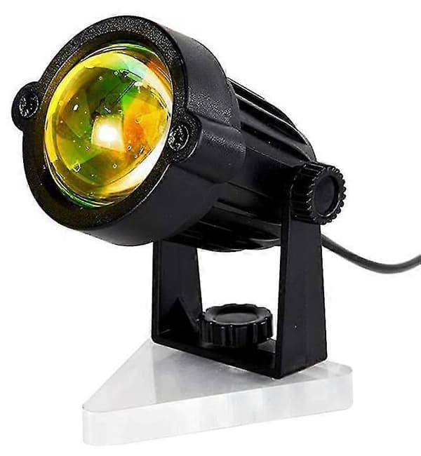 Solnedgangslampe, USB Solprojektionslampe, Projektionslampe Med Rotation, LED Projektor Natlys [ls]
