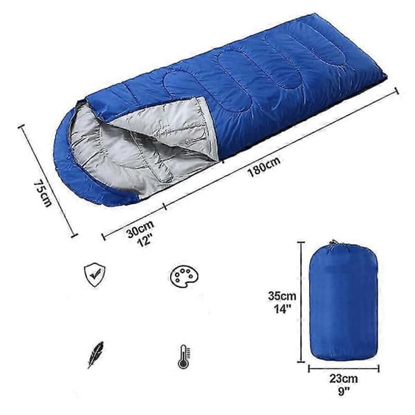 Udendørs sovepose Ultralet camping vandtæt sovepose til unisex red