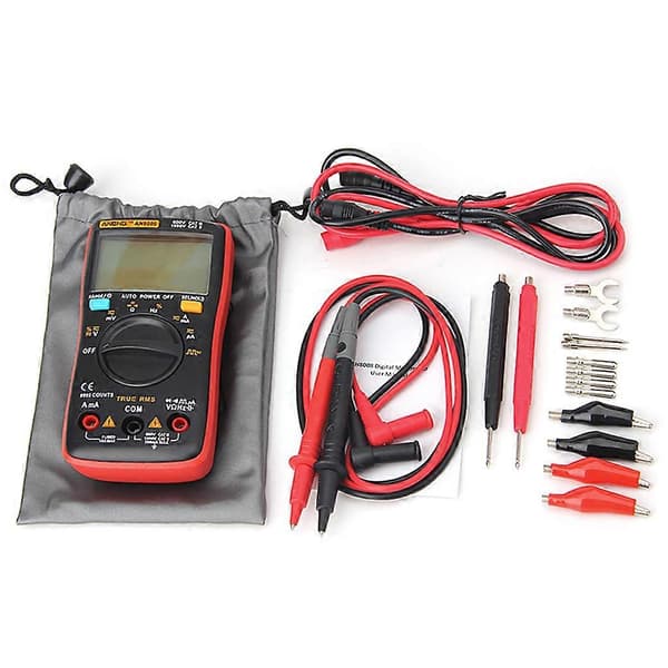 AN8008 True RMS LCD Digital Multimeter Voltmeter Ammeter AC DC Spänning Ström—ls