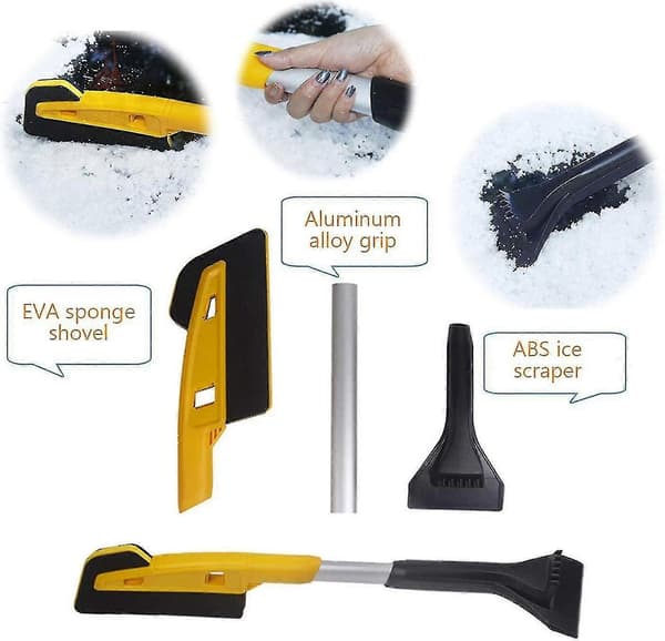 Bilfrontrute Isskraper Avtakbar Eva Hårbørste Abs Frontrute Snøskuffe