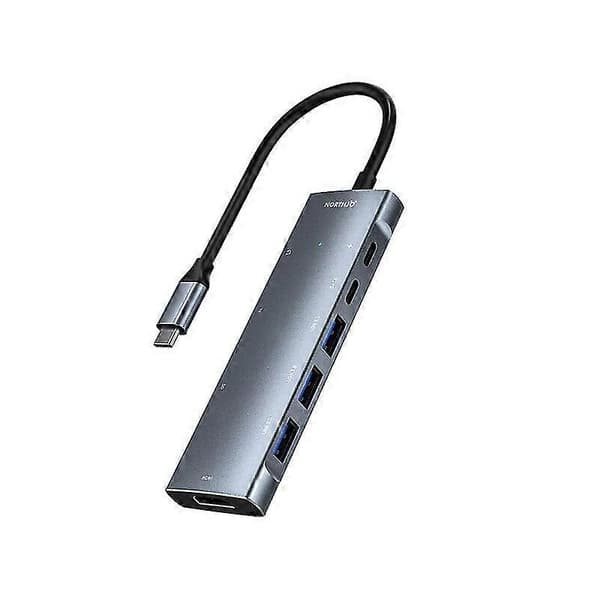 9-i-1 USB C-hub Type C til HDMI-adapter 3,5 mm lydkonverter 4K 25-26s—ls