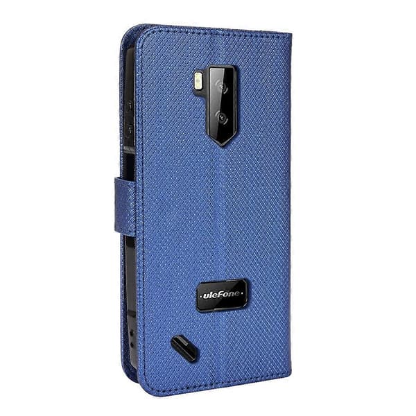 For Ulefone Armor X9 Diamanttekstur Skinntelefonveske Blue