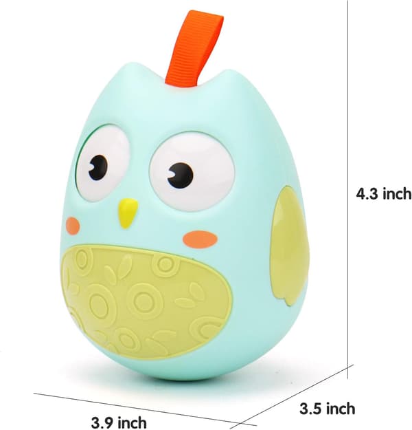 Roly Poly-leke, Ugle Weeble Wobble-leke for baby 6 måneder+, Beste gave til barn gutter jenter spedbarn småbarn