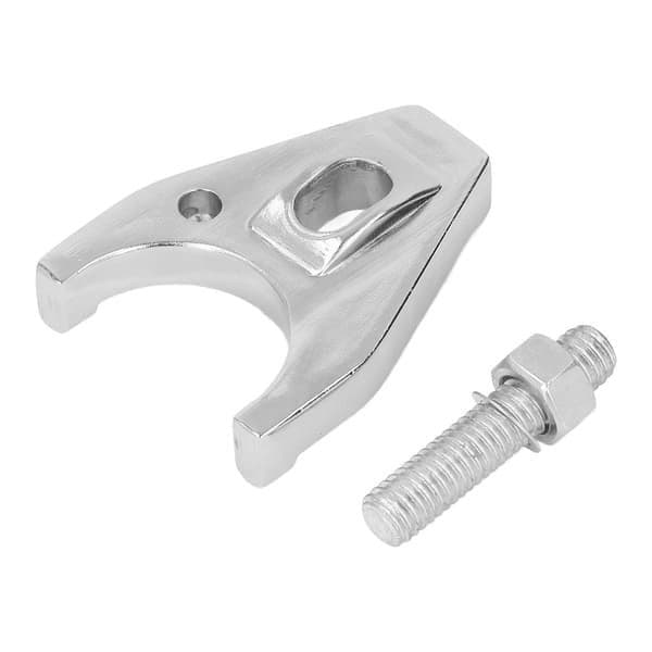 Chrome Distributor Hold Down, Billet Aluminum, for CHEVY Distributors V8 V6