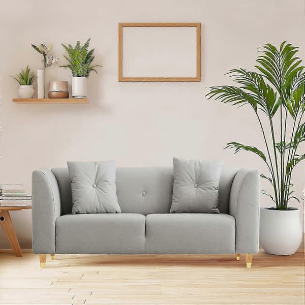 Guldbelagte 10 cm træmøbelben, sæt med 4 til sofa, skab og kommode Brun Brown 6 inch 4 pcs