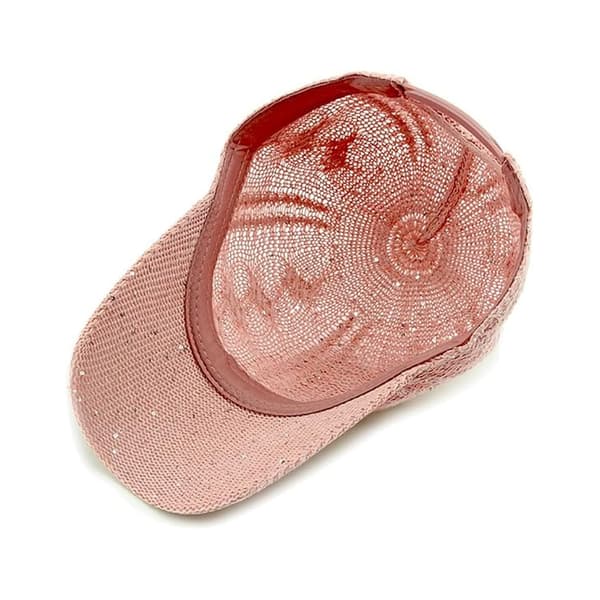 Baseballcaps for kvinner, strikket lue, feriecap med mesh, justerbar—ls