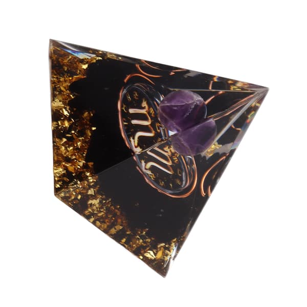 5 cm Orgonit Pyramide til Positiv Energi Healing Krystal Pyramide Meditation Orgonit Pyramider Chakra Stjernetegn Energigenerator Skorpion