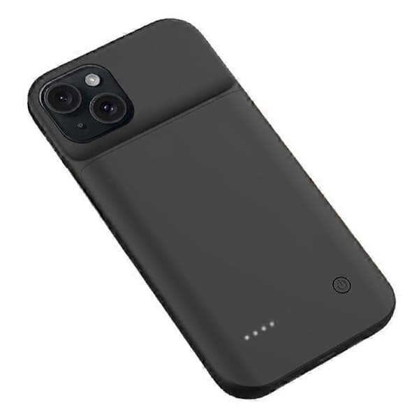 Kompatibel med iPhone 15 6800mAh Batterideksel Oppladbart Ladedeksel Utvidet Batteripakke