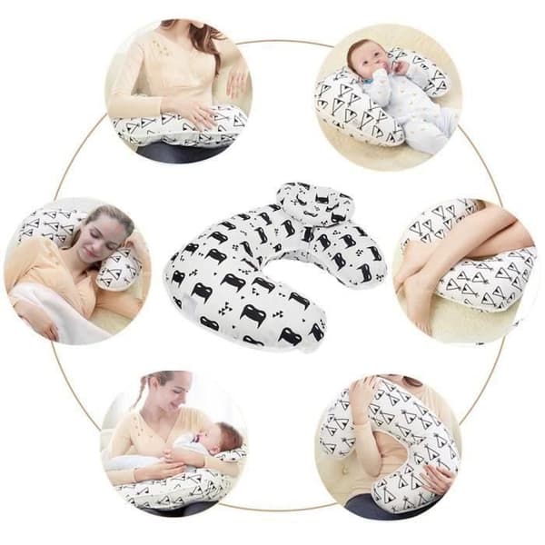 Multifunksjonell ammepute til baby, grønn pil, bomull, 56 * 37 cm