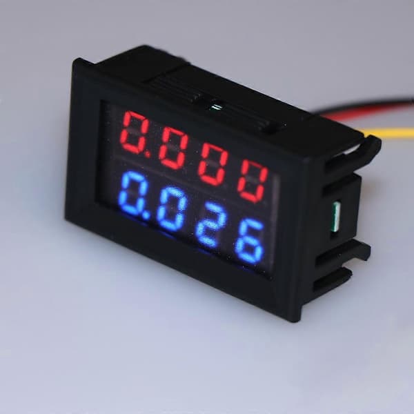 0,28\" Digital Voltmeter Ammeter DC 100V 10A Amp Spændingsstrømmåler Tester—ls