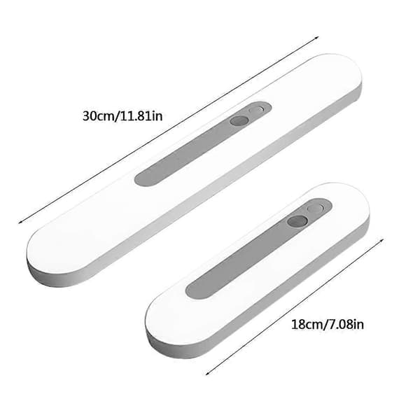 Lang strimmel sensor natlys LED skabslys gang sengeskab lys—ls 18cm (1200mah battery) White light