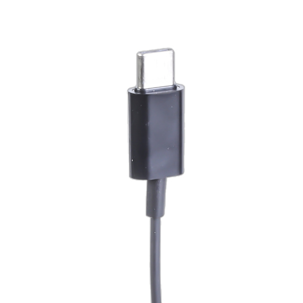 USB Type C Wired Coiled Single-Sided Earphone with Call and Volume Control