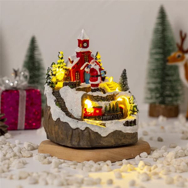 Julpyssel By Tomten Lysande Musikprydnader tomten santa 12*11*15cm