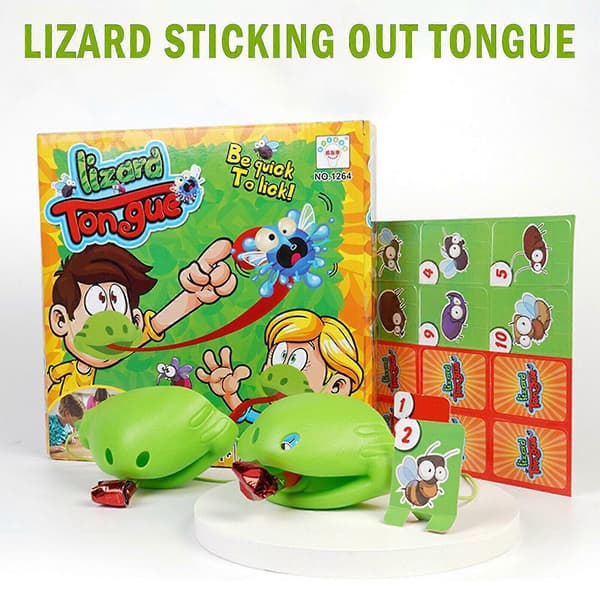 Tic Tac Tongue Chameleon Bug Catch Quick Draw Game Barn Familj Julklapp