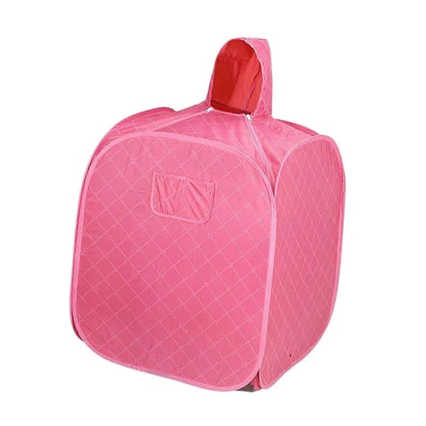 Portable Steam Sauna Tent Compatible with Home Use, Foldable Full Body Steamer with Adjustable Temperature - Good Pink