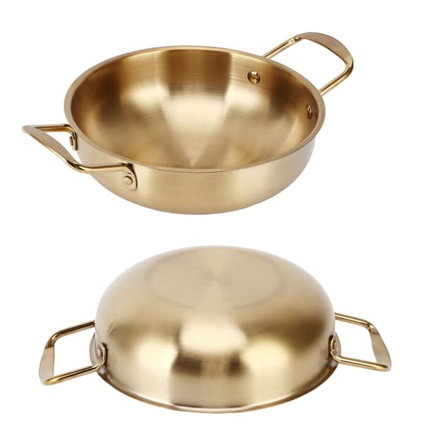 Koreansk Ramen-gryte i rustfritt stål 28 cm 11 tommer bærbar