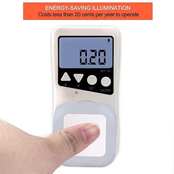 Uigos LED Natlampe med Smart Sensor Skumring til Daggry Sensor, Dagslys Hvid, 0.5W Plug-in, 6-pak—ls