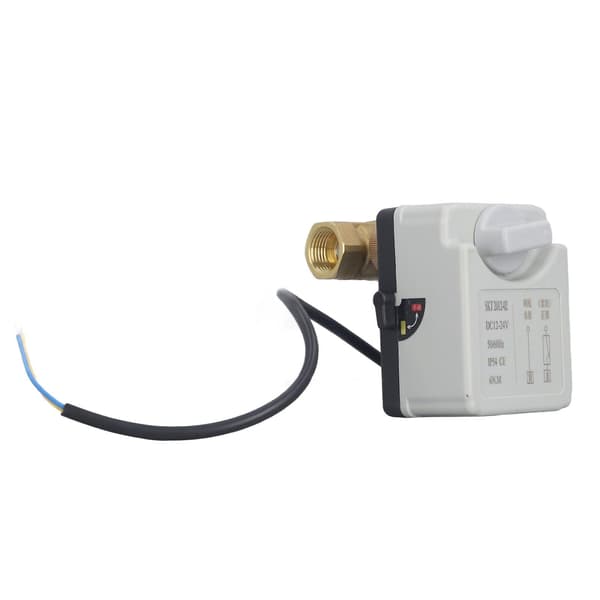 Elektrisk kulventil Motoriserad kulventil Manuell Automatisk 2-tråds 2-vägs Normalt Stängd DN15 Elektrisk kulventil DC12-24V