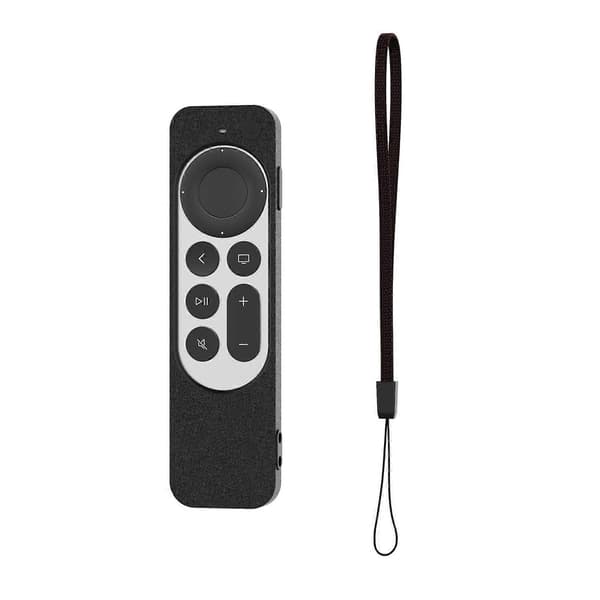 Silikonskyddsfodral för Apple TV 4K 4:e Siri fjärrkontroll Black 4K 4th(Black)