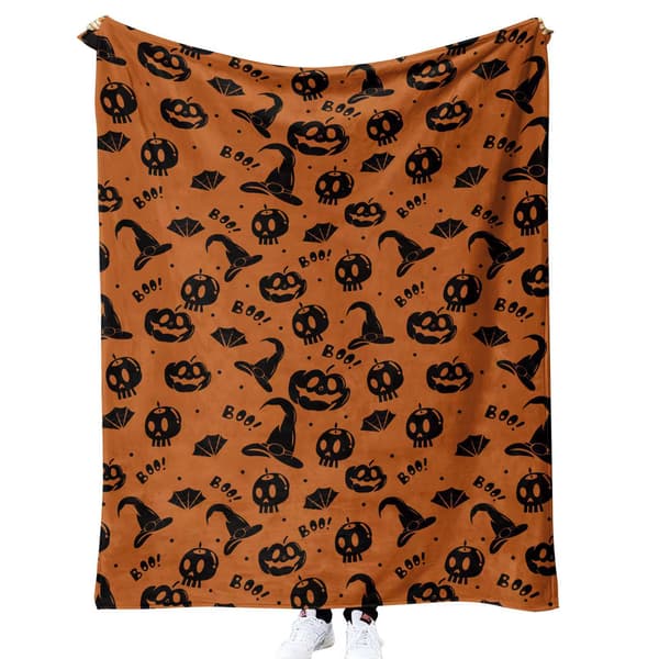 150CM x 200CM Halloweenfilt, perfekt för soffkvällar och sängar - 73