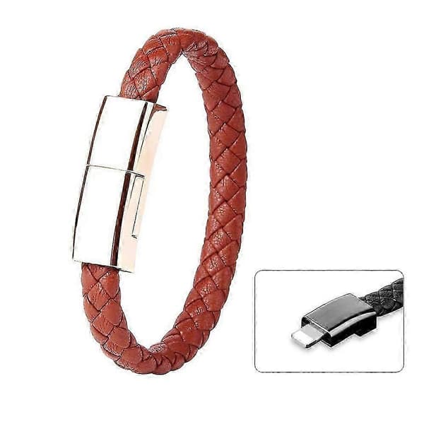 3A USB–8-nastainen luova rannekoru-datakaapeli – ls Brown