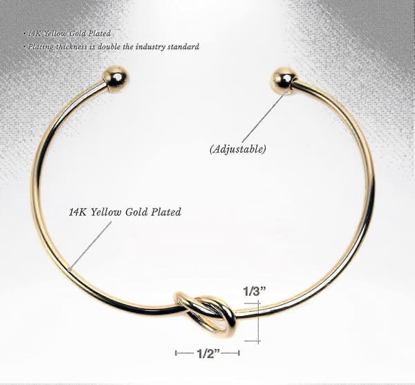 Forgyldte Forever Love Knot Infinity Armbånd til kvinder | Guldarmbånd til kvinder – ls