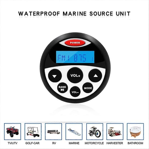 Vedenpitävä meriradiosoitin Bluetooth-radio moottoripyörän ääni MP3-soitin