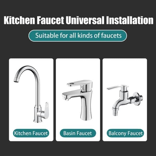 Swivel Shower Head for Kitchen Faucet Black Black